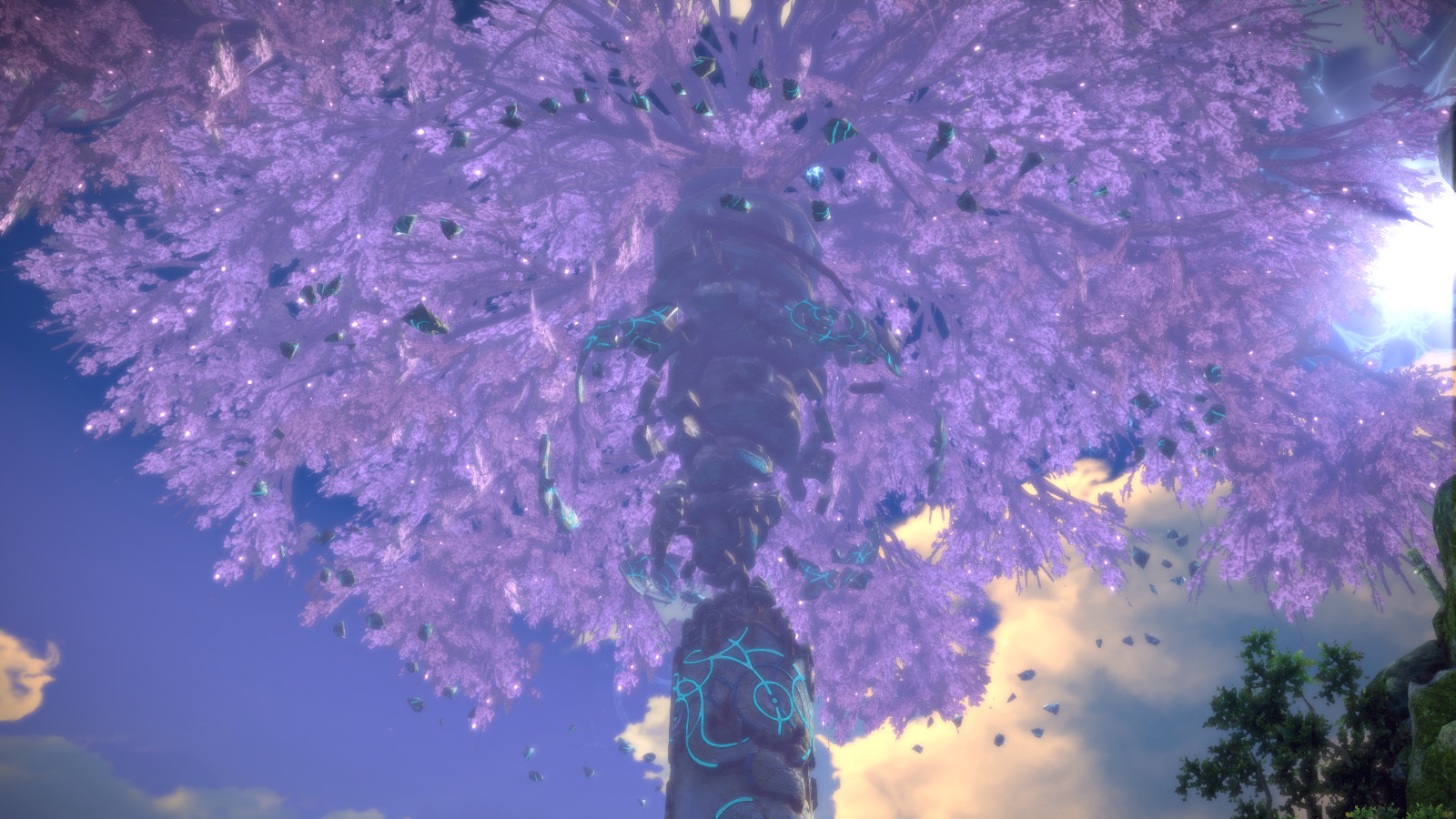 The tree at the Tower Base in the Island of Dawn.